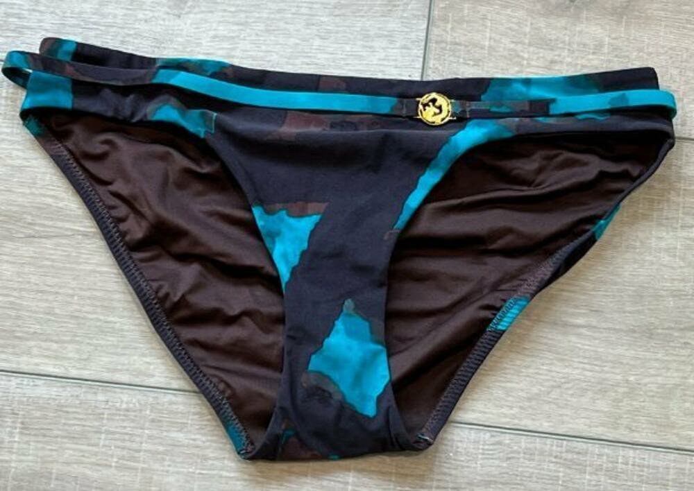 NEW NATORI MASAKA MONGOLIAN BLUE BIKINI SWIMSUIT BOTTOMS SIZE LARGE